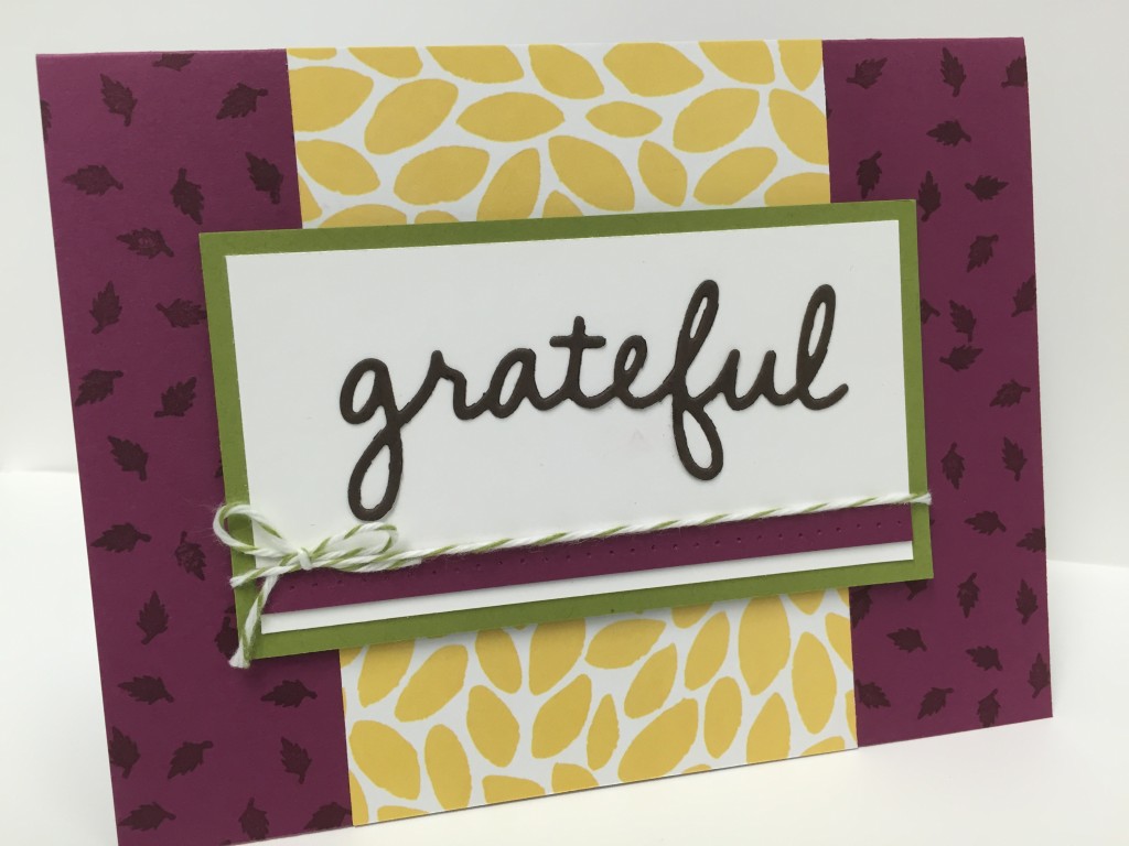 Stamp with Dara: Grateful Card